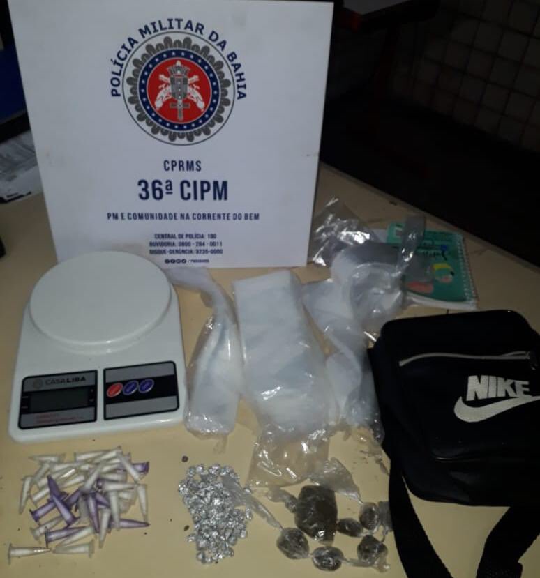 Homem é preso acusado de tráfico de drogas na zona rural de Dias d’Ávila