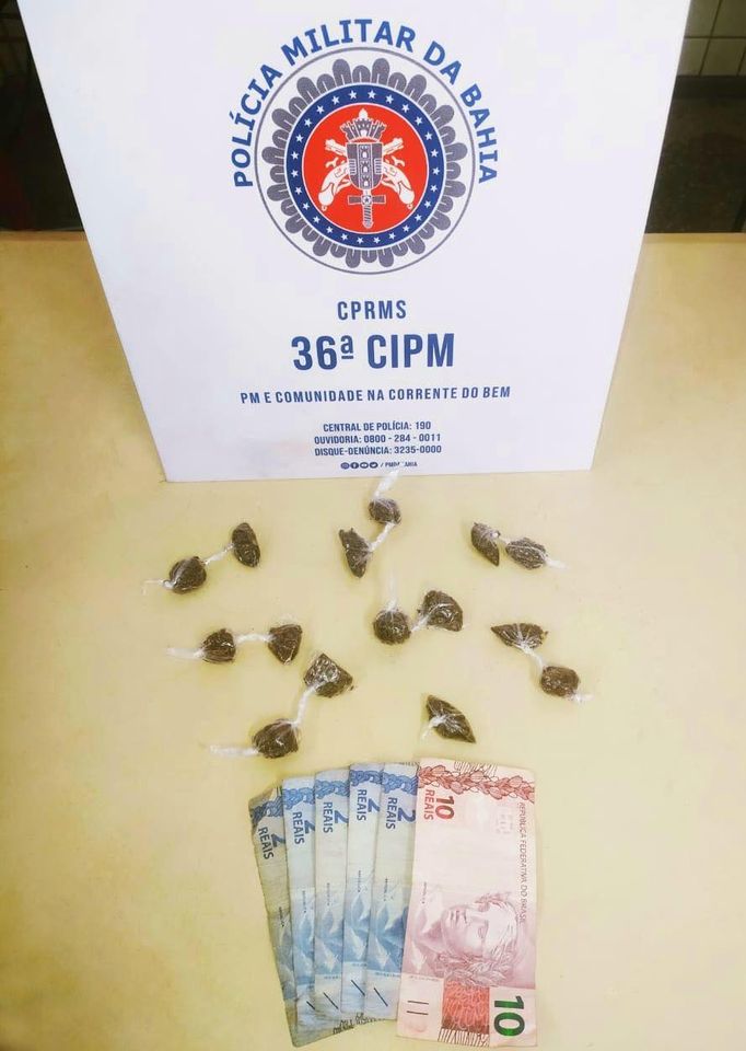 Homem é preso acusado de tráfico de drogas em Dias d'Ávila