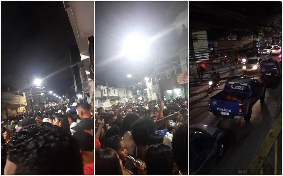 PM encerra paredão com 3 mil pessoas em Salvador; veja vídeo