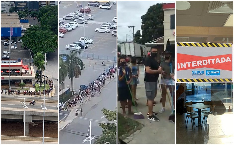Burger King é interditado por aglomeração de jovens com vassoura