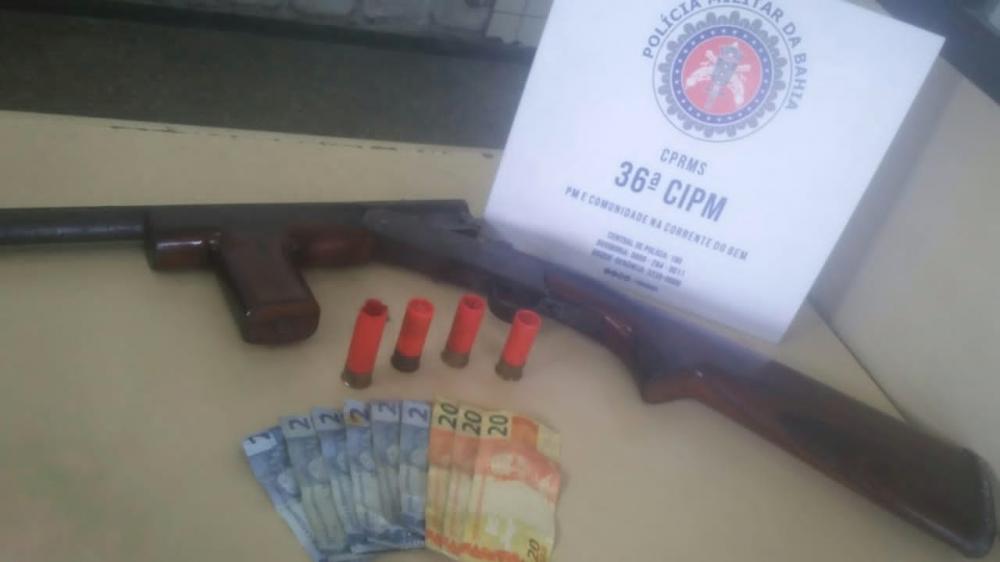 Homem é preso por porte ilegal de arma em Dias d’Ávila