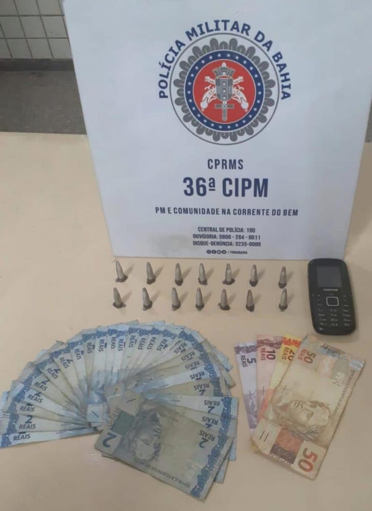 Homem é preso com drogas dentro de condomínio em Dias d’Ávila