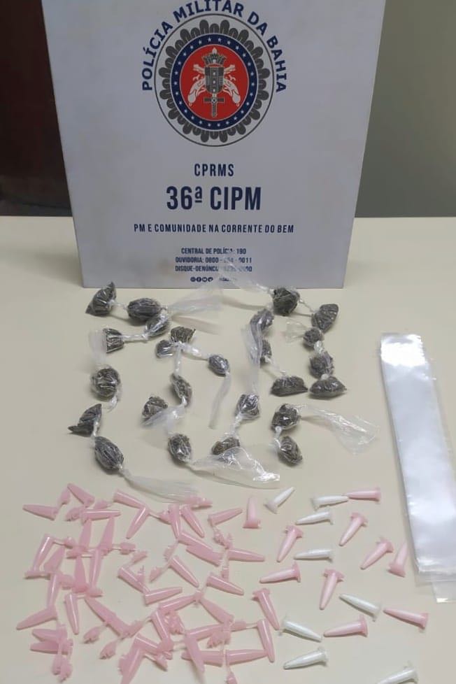 Homem é preso acusado de tráfico de drogas em Dias d’Ávila