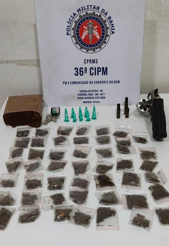 Homem é morto após confronto com a PM; arma e droga são apreendidas