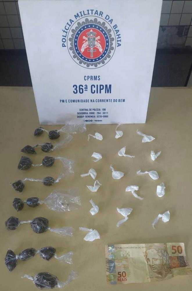 Homem é preso acusado de estupro de vulnerável e tráfico de drogas 