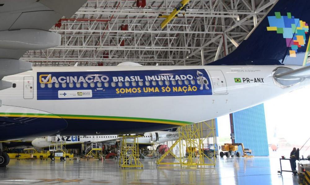 Avião que vai buscar vacinas na Índia decola nesta sexta do Recife