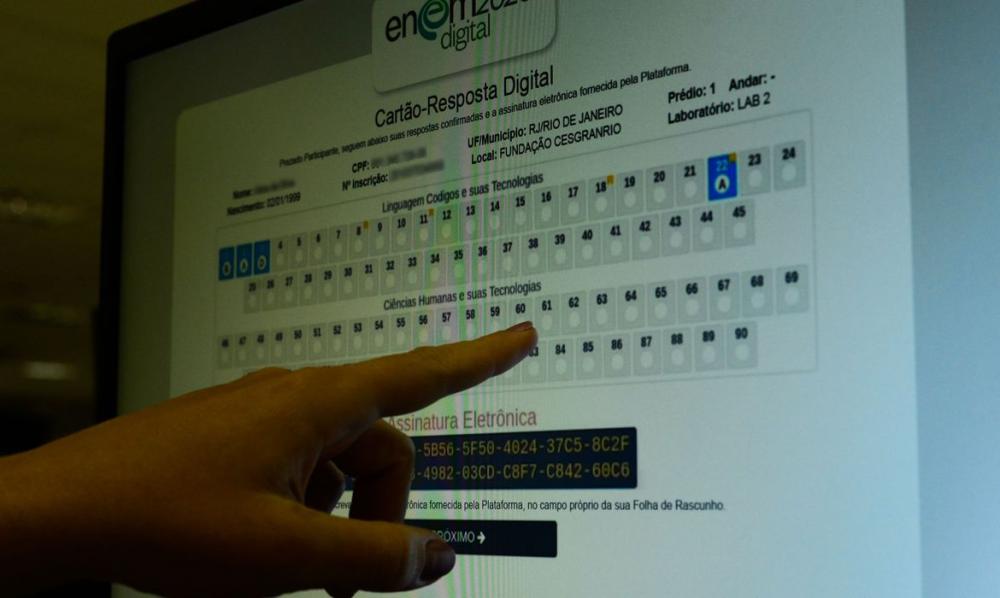 Prazo para pedir reaplicação do Enem digital termina nesta sexta