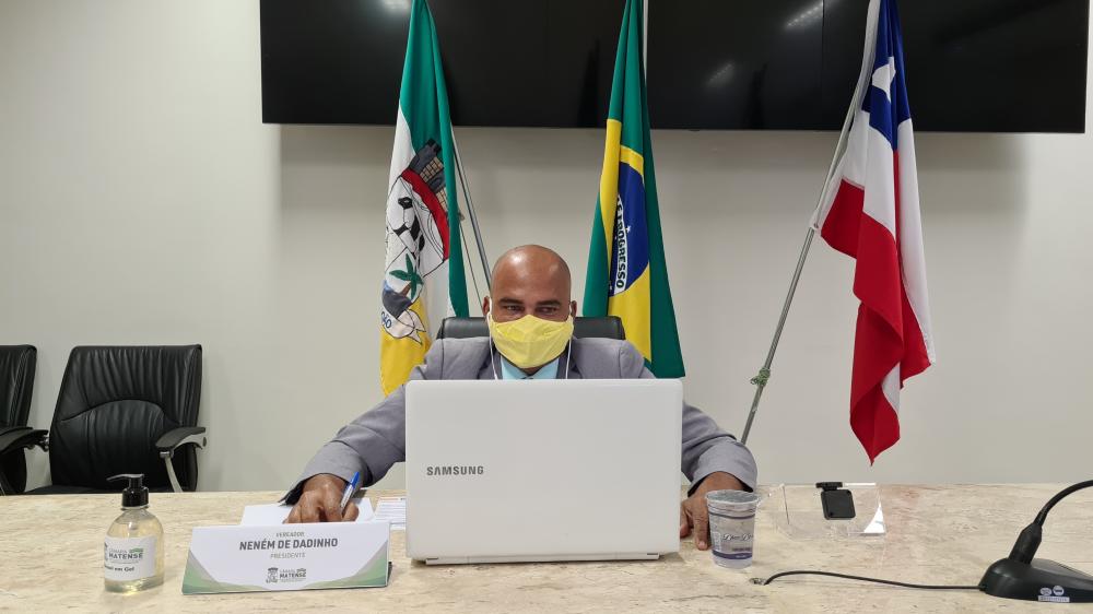 Devido aumento de casos da Covid-19, Câmara Matense realiza sessão em formato virtual