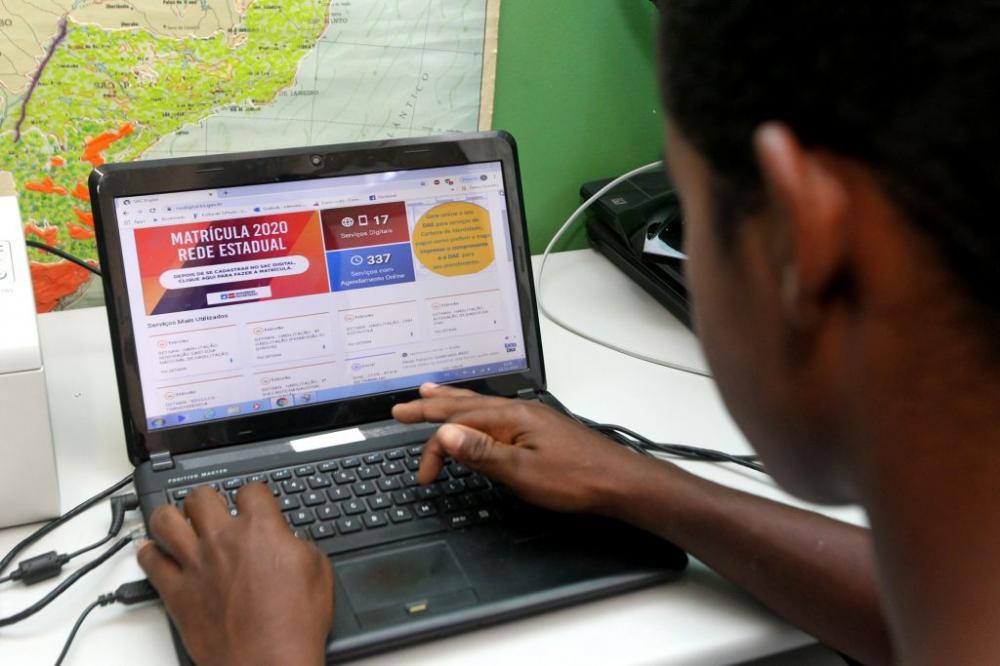 Matrículas de novos alunos da rede estadual de ensino serão feitas pelo SAC Digital