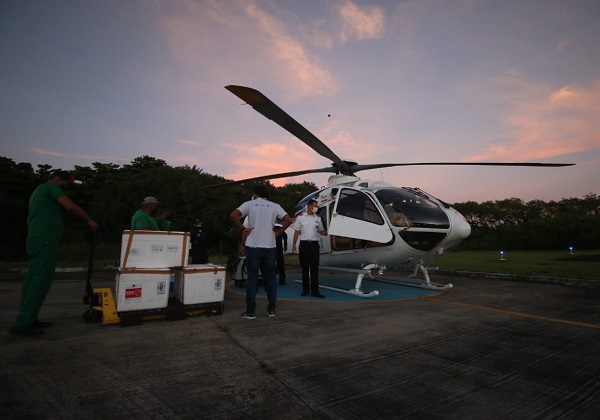 Novo lote com 178 mil doses de vacina contra o coronavírus chega na Bahia