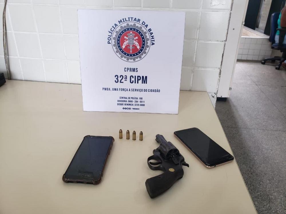 PM apreende arma de fogo durante operação em Pojuca
