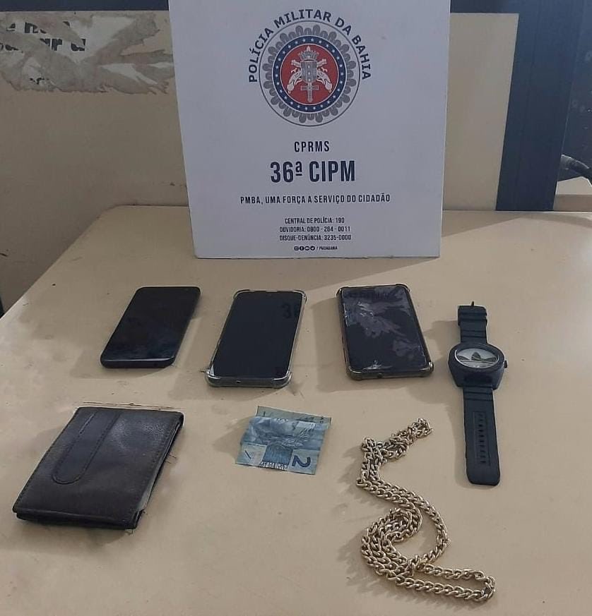 Homem é preso acusado de roubar celulares em Dias d’Ávila