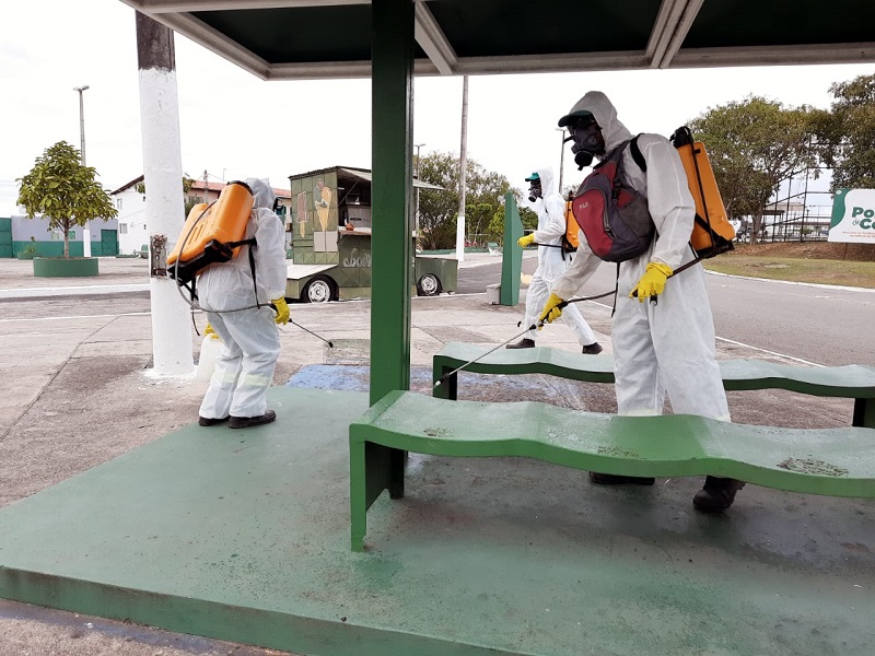 Prefeitura retoma sanitização de praças e equipamentos públicos em Pojuca