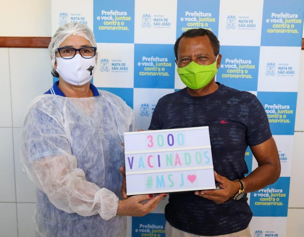 Mata de São João alcança 3 mil vacinados contra Covid-19