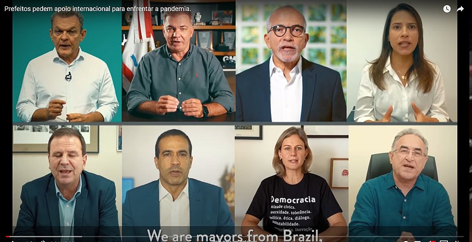 Bruno Reis e outros sete prefeitos pedem ajuda internacional para combater Covid