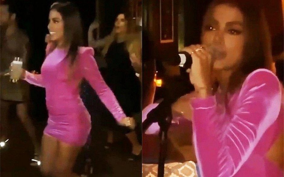 Anitta comemora aniversário com festa e convidados sem máscara