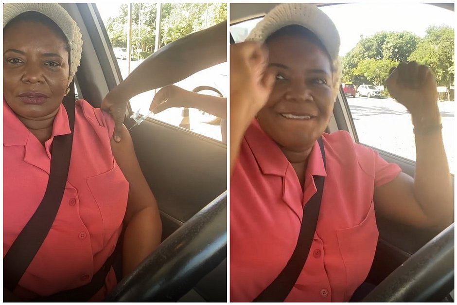 Aos 58 anos, Margareth Menezes se vacina em Salvador: 'Momento histórico'
