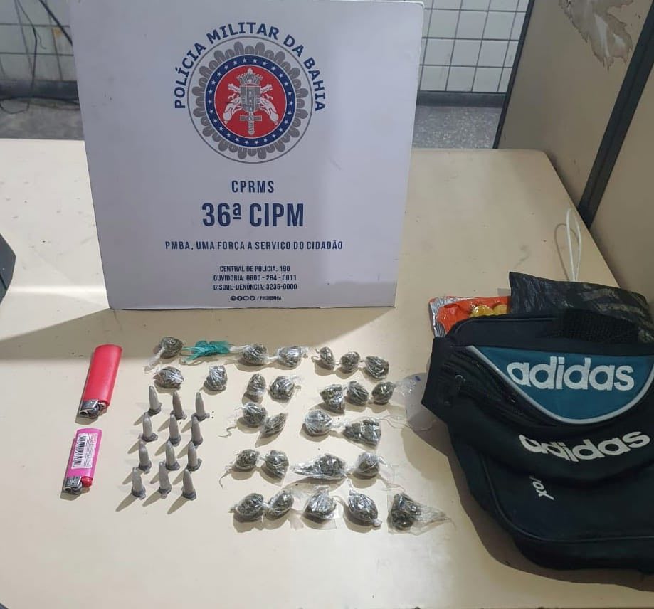 Homens são presos e adolescentes apreendidos acusados de tráfico de drogas 