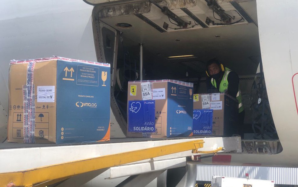 Novo lote com mais de 362 mil doses da vacina contra a Covid-19 chega à Bahia