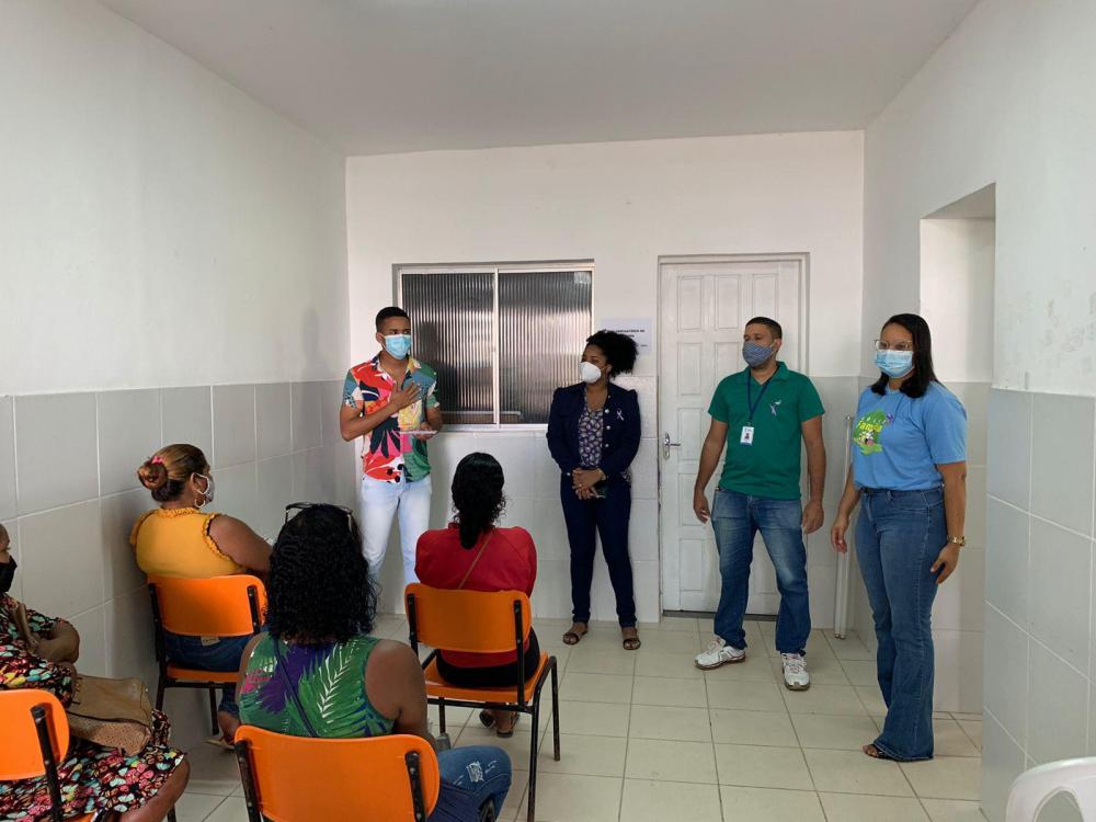 Psicólogos do Creas encerram 'Agosto Lilás' com ação de conscientização em Mata de São João