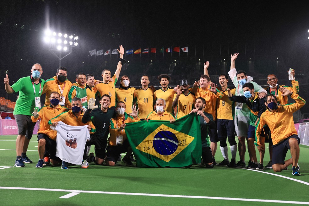 Com vitória sobre a Argentina, Brasil leva ouro no futebol de 5