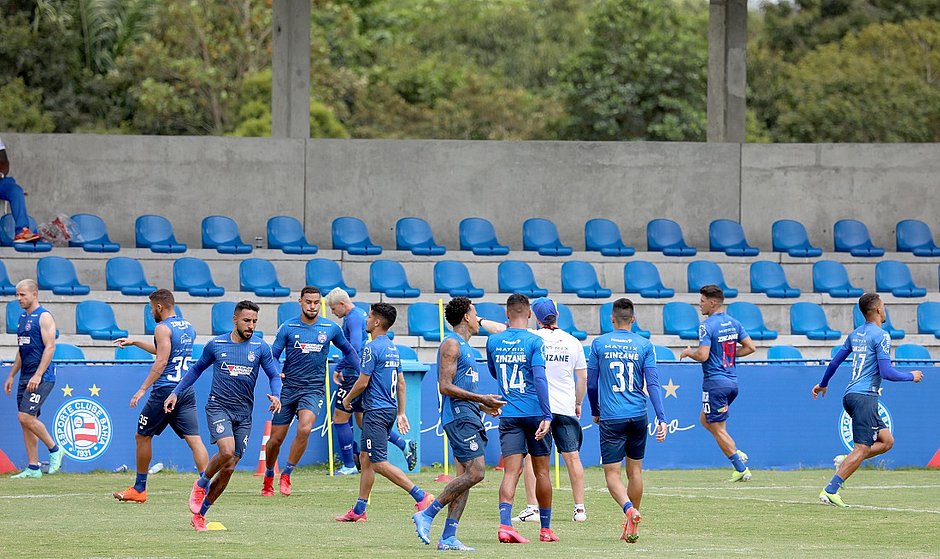 Ainda sem Rossi, Bahia treina antes de pegar Red Bull Bragantino