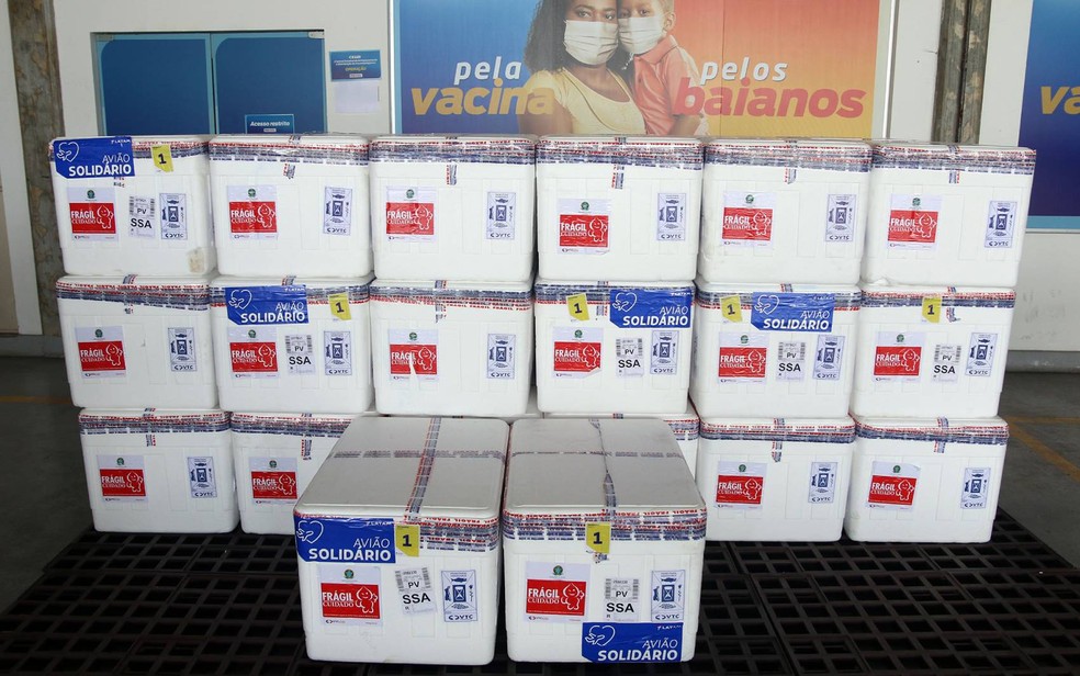 Mais de 600 mil doses de vacinas serão distribuídas na Bahia nesta terça