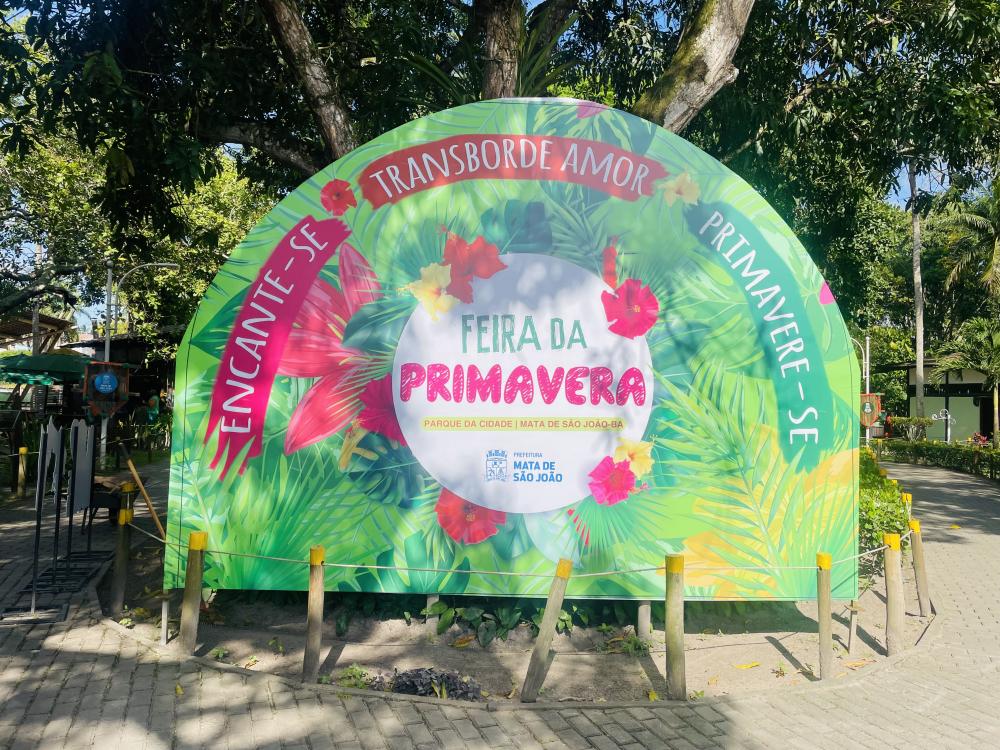 Parque da Cidade de Mata de São João recebe a Feira da Primavera