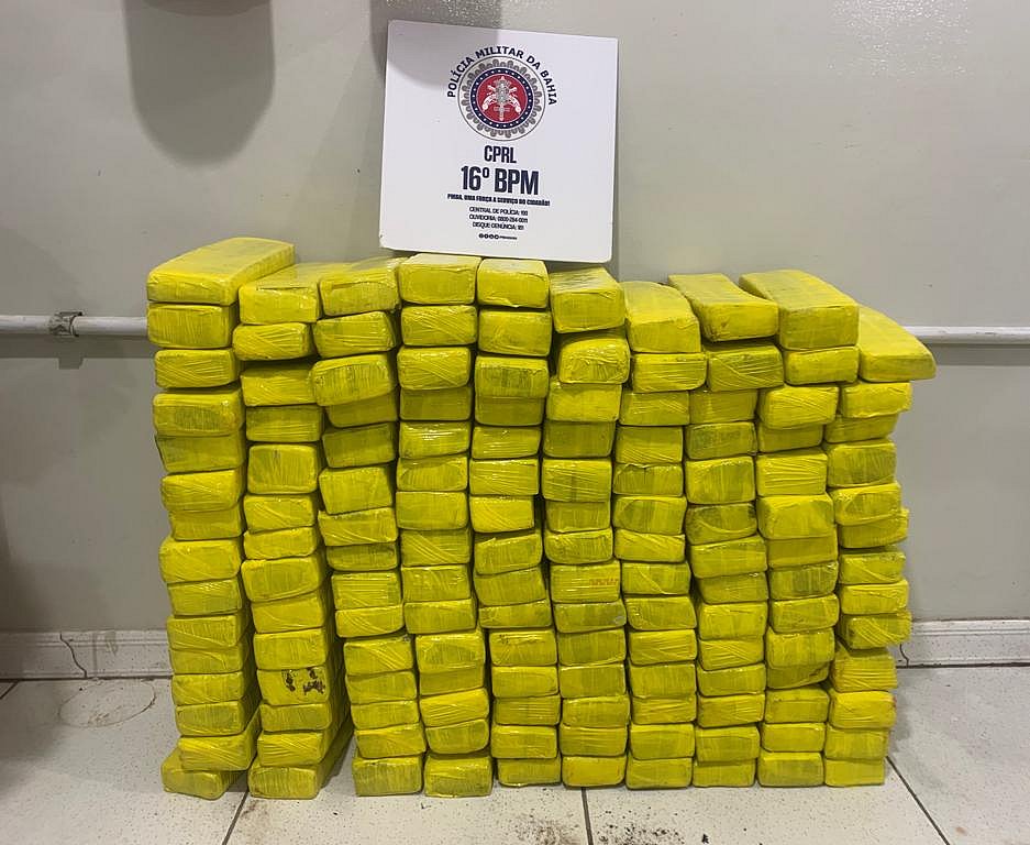 Polícia apreende 130 quilos de maconha em Serrinha