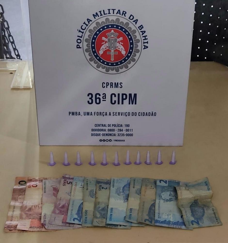 Homem é preso acusado de tráfico de drogas em Dias d’Ávila