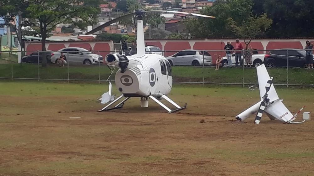 Helicóptero da Globo faz pouso forçado em Minas Gerais