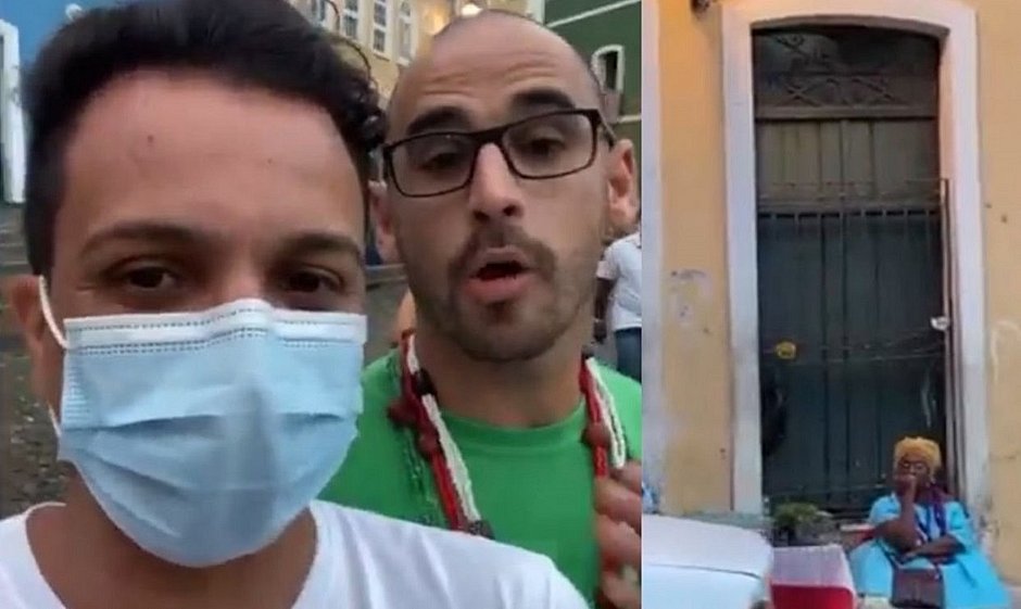 Em vídeo, turistas chamam baiana de acarajé de 