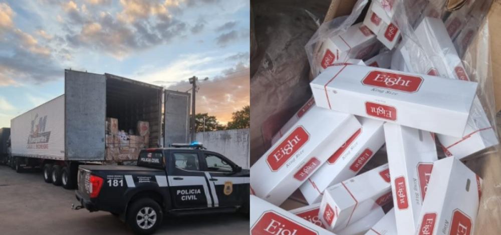 Feira de Santana: polícia apreende R$ 1 mi em cigarros contrabandeados