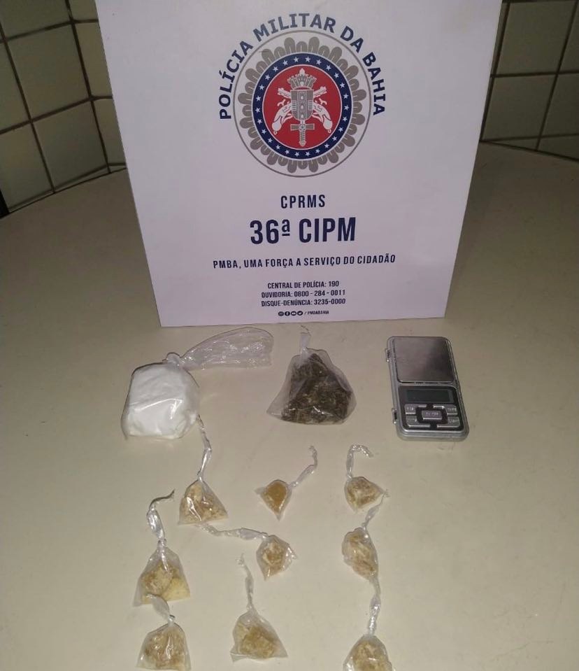 Drogas são apreendidas após fuga de suspeitos em Dias d’Ávila