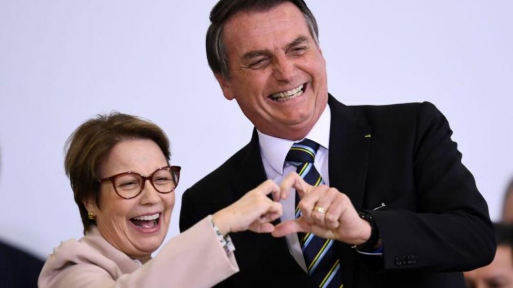 Cresce apoio ao redor do nome de Tereza Cristina para vice de Bolsonaro