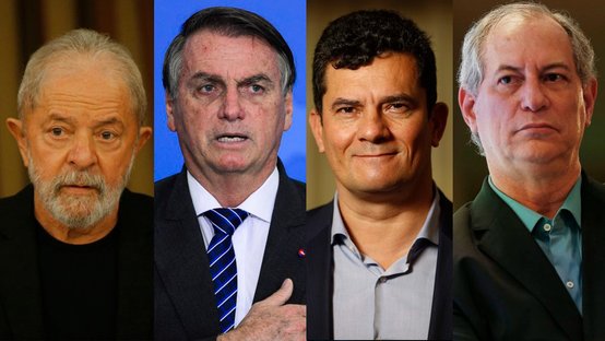 Pesquisa Ipespe: Lula tem 44% e Bolsonaro, 24%; Moro e Ciro empatam em terceiro