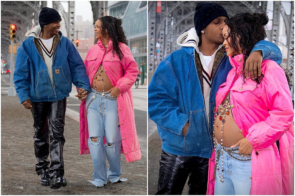 Rihanna está grávida de seu primeiro filho com rapper A$AP Rocky