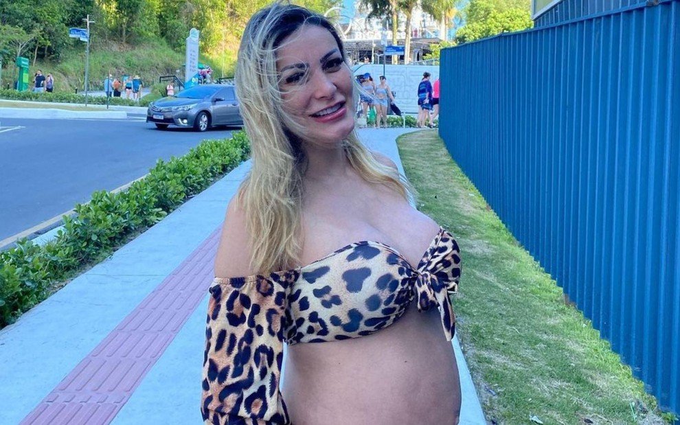 Grávida, Andressa Urach fala sobre internação às pressas: 'Vamos fazer de tudo'