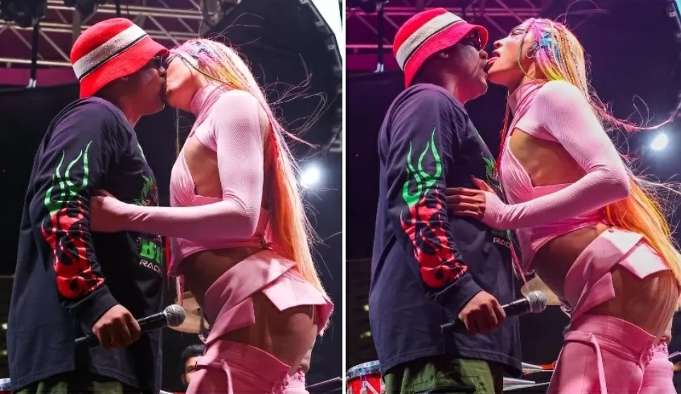 VÍDEO: Márcio Victor dá beijão em Pabllo Vittar durante show em São Paulo
