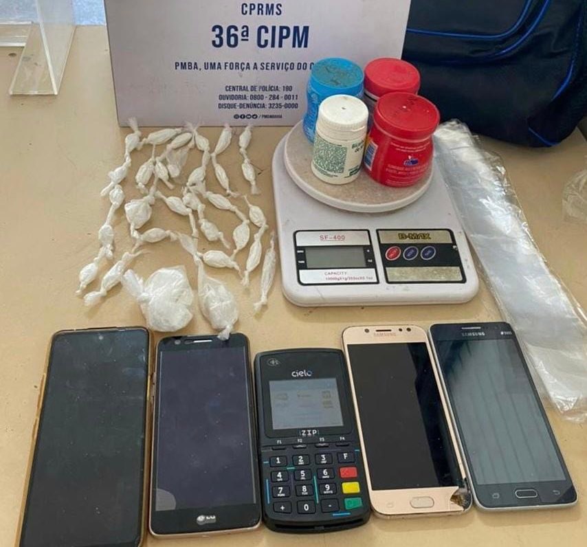 Homem é preso acusado de tráfico de drogas em Dias d'Ávila