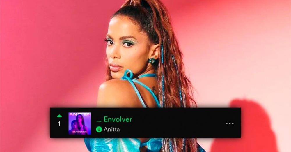 Anitta chega ao 1º lugar mundial com 'Envolver