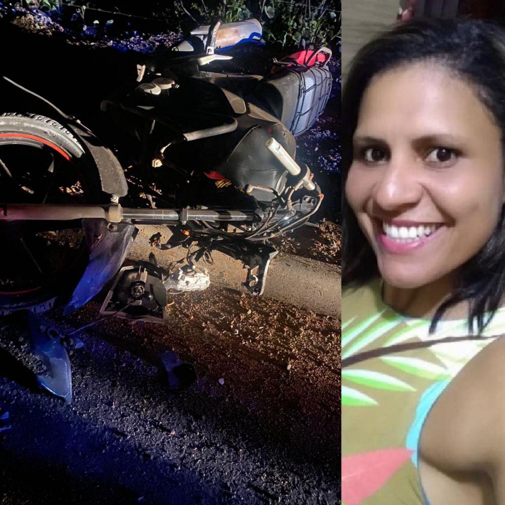 Mulher morre e motociclista fica gravemente ferido em acidente na Comunidade do JK