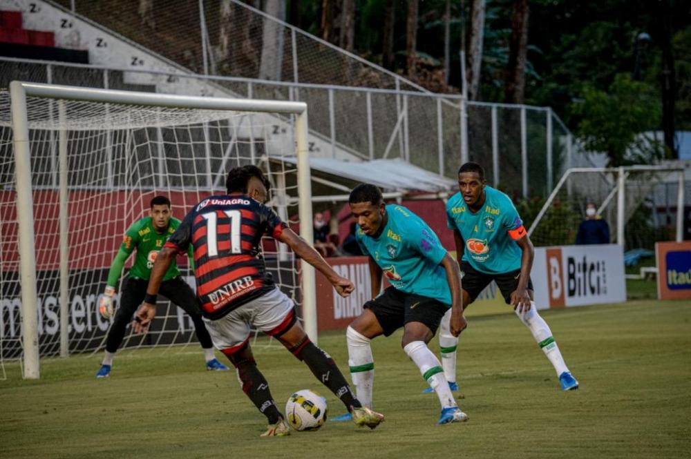 Com facilidade, Seleção Brasileira Sub-20 goleia o Vitória em amistoso da categoria