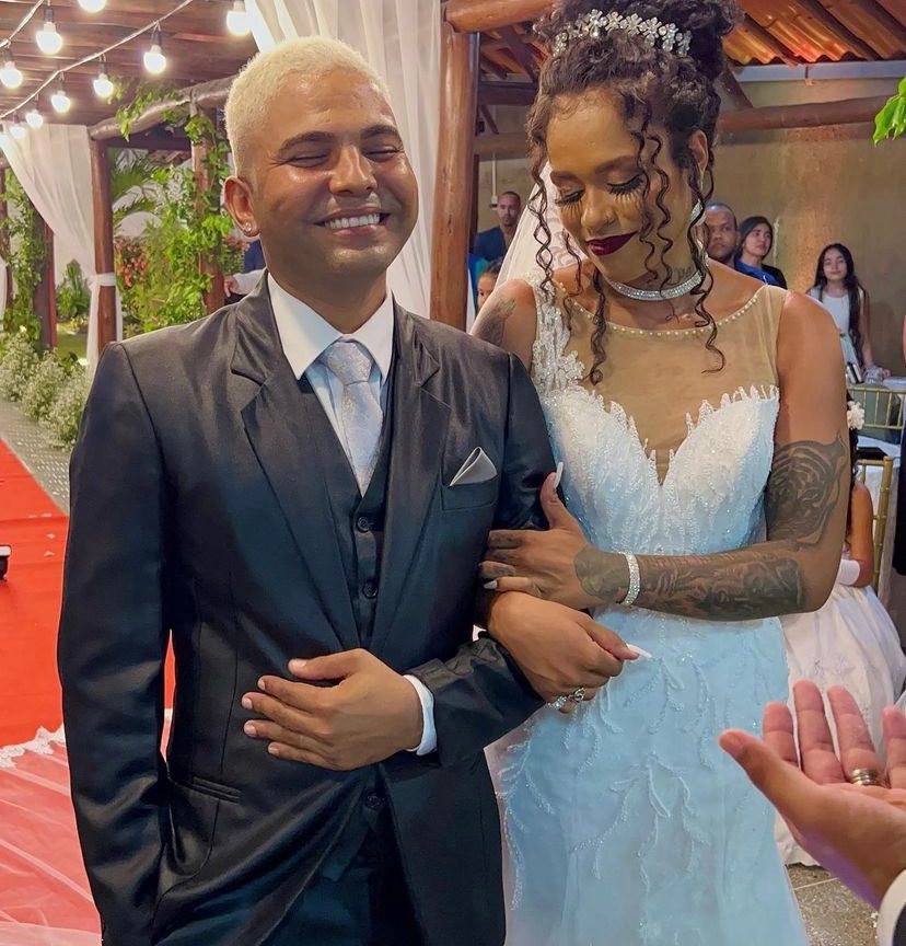 Anderson Saraiva e Mc Tamy oficializam união em cerimônia intimista em Dias d'Ávila