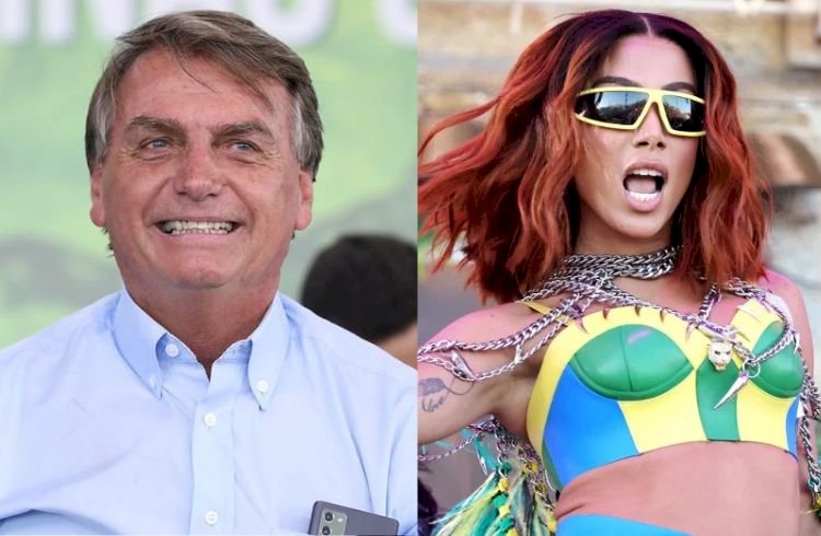 Bolsonaro diz concordar com Anitta após fala sobre bandeira 