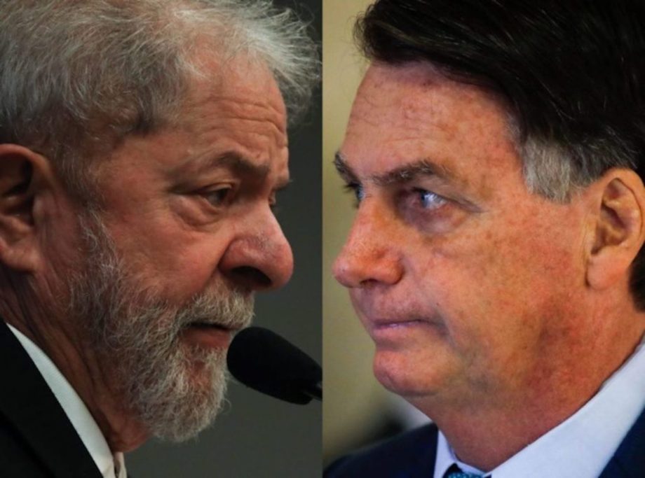 Diferença entre Lula e Bolsonaro cai 5 pontos, diz pesquisa FSB