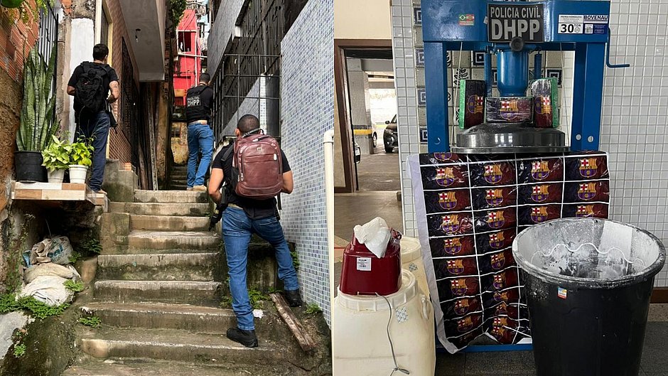 Polícia encontra 50 kg de cocaína durante ação para desarticular laboratório usado para refino da droga