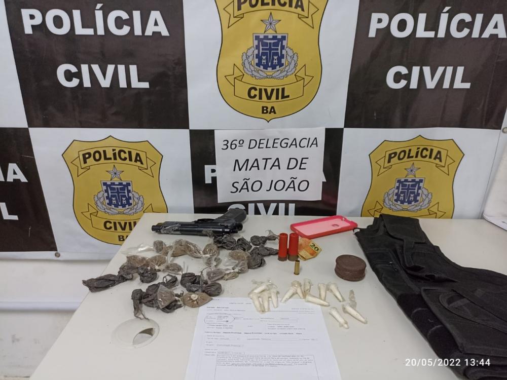 Polícia Civil prende na Zona Rural homem acusado de tráfico de drogas e homicídios 