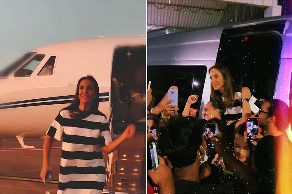 Ivete chega a Juazeiro para acompanhar montagem do show de 50 anos