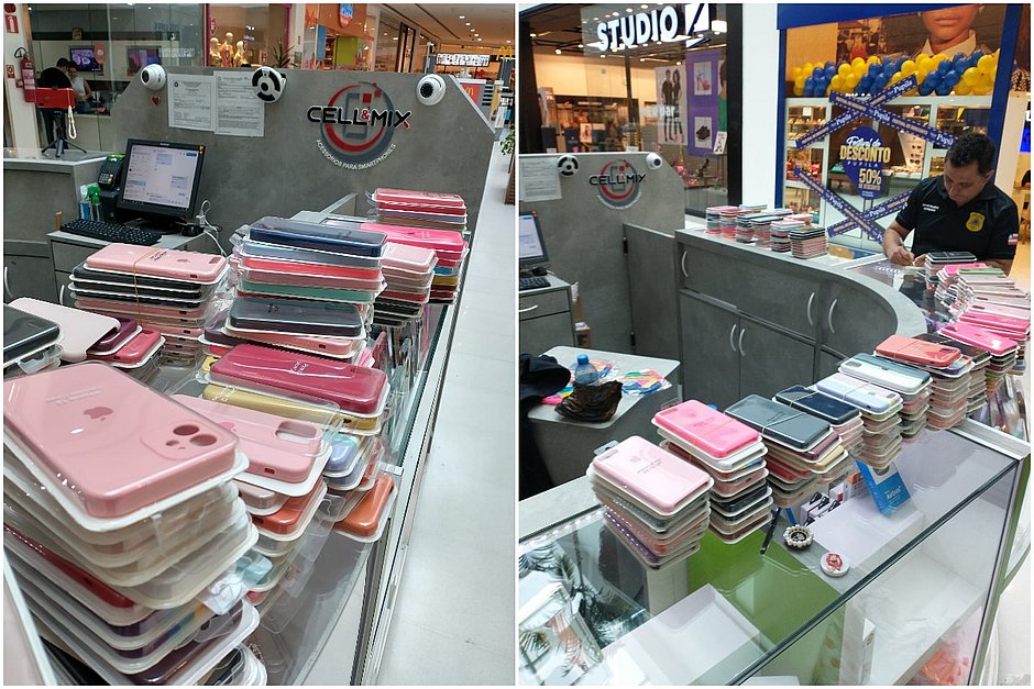 Polícia apreende produtos falsificados em shoppings de Salvador